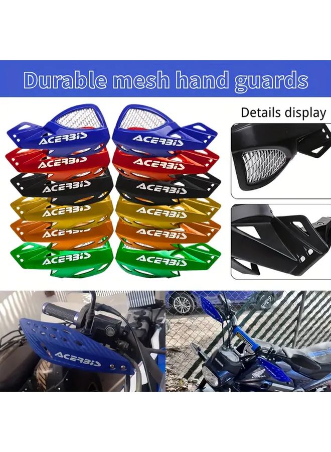 Red Dirt Bike Handlebar Guards Enhanced Ventilation Impact Resistance For KTM Honda Yamaha Kawasaki Suzuki 50 450CC - Image 1